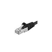 Patchcord SFTP RJ45-RJ45 Cat.6A, 0.25m, negru