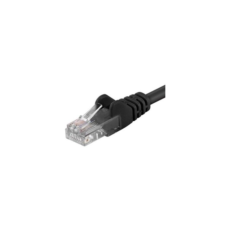 Patchcord UTP RJ45-RJ45 Cat.5e 10m, negru