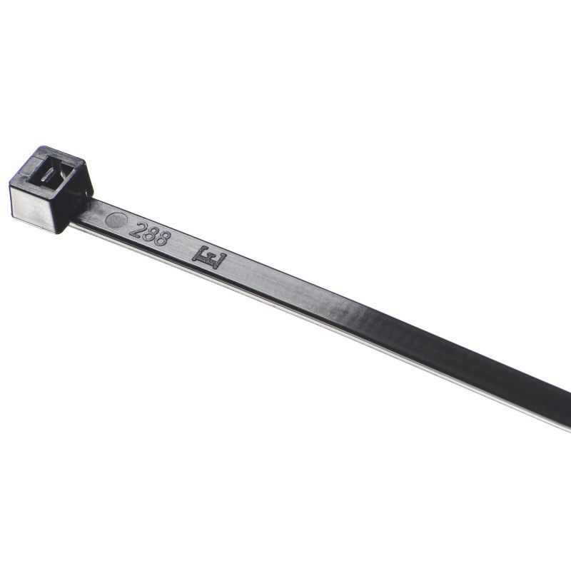 Brida plastic 4,5 x 290 black rezistenta UV (100buc) - ELEMATIC