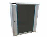 Rack 12U 600x600, montare pe perete, usa din sticla, panouri laterale detasabile si securizate, dezasamblat, culoare gri RAL 7035, DATEUP