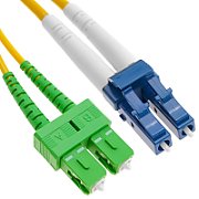 Patchcord FO SC/APC-LC/PC, SM OS2 9/125, manta LSZH 3.0mm, duplex 1m - Emtex