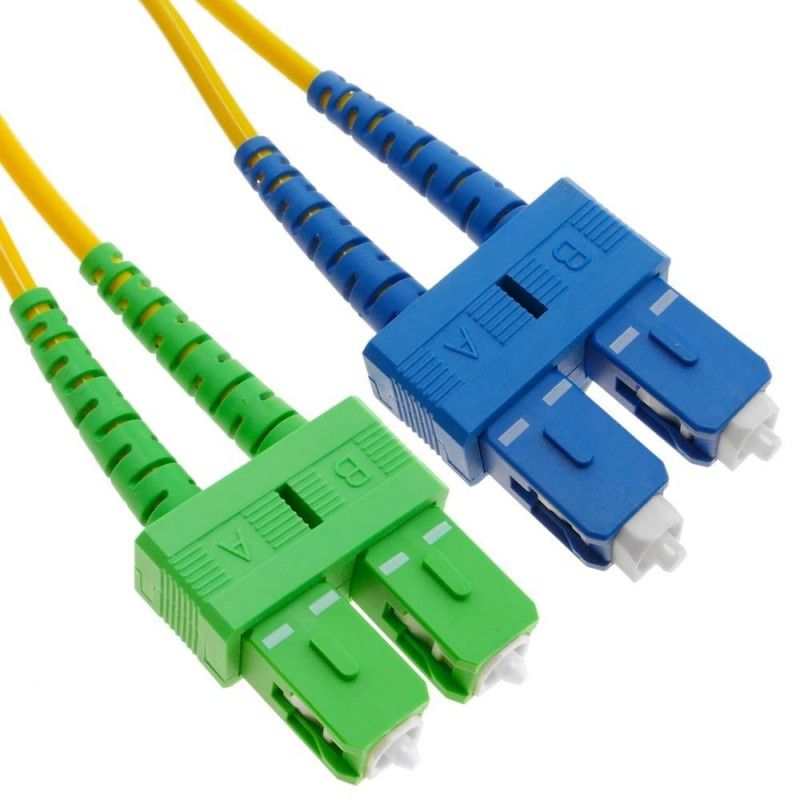 Patchcord FO SC/APC-SC/PC, SM OS2 9/125, manta LSZH 3.0mm, duplex 5m - Emtex