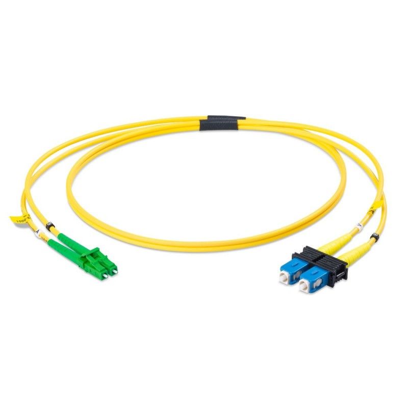 Patchcord FO SC/PC-LC/APC, SM OS2 9/125, manta LSZH 3.0mm, duplex 3m - Emtex