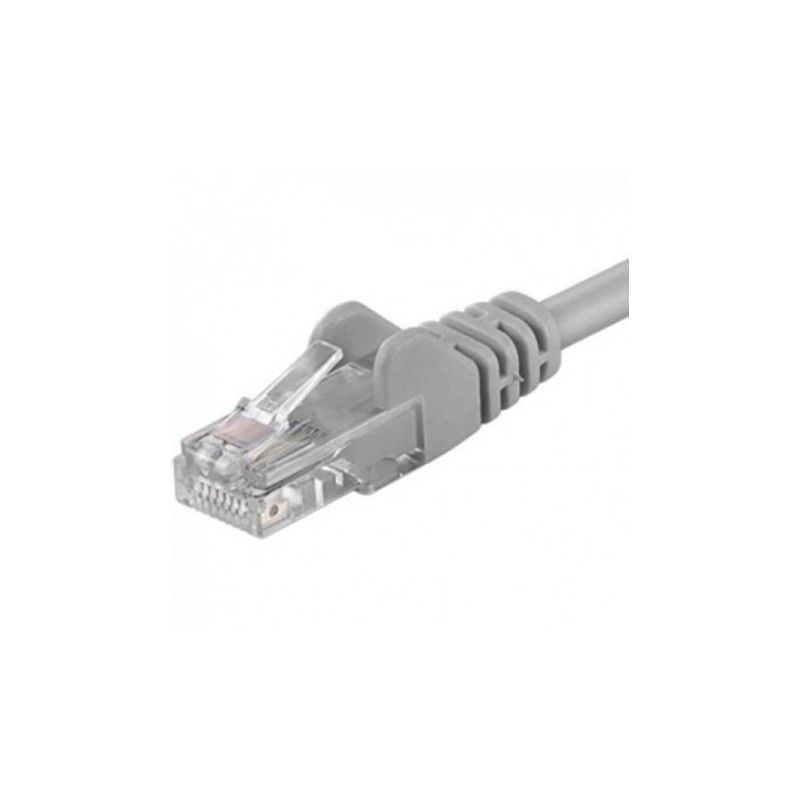 Patchcord UTP RJ45-RJ45 Cat.6, LSZH, 0.25m, gri - EMTEX