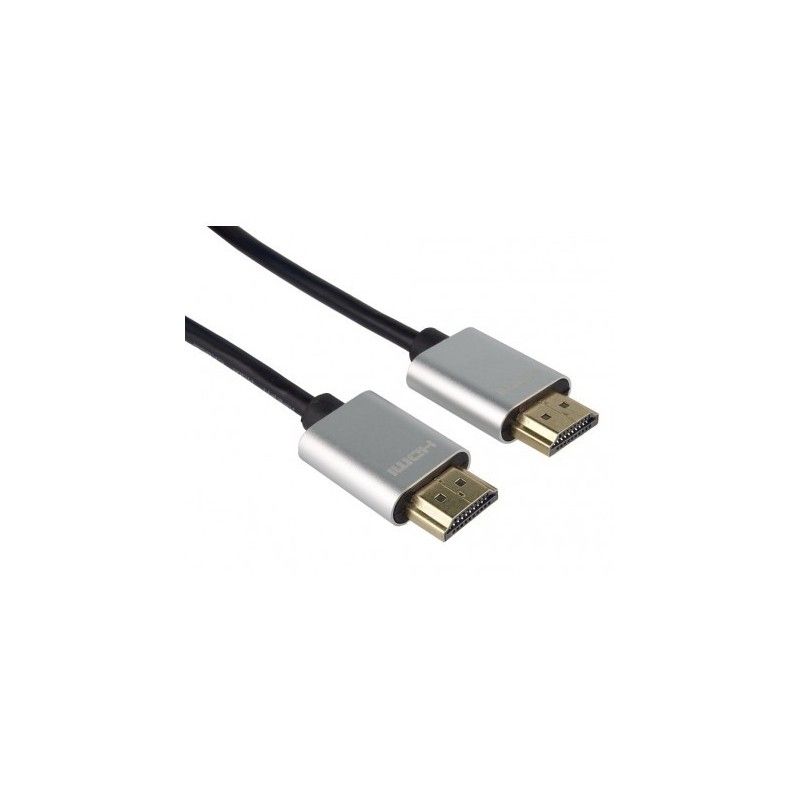 Cablu HDMI plat, Slim, High Speed Ethernet, V2.0, 4K@60hz, conectori auriti, 3m, PremiumCord
