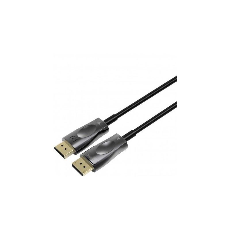 Cablu Fibra Optica DisplayPort, tata - tata, V1.4, 8K (7680x4320), conectori auriti, 20m, PremiumCord