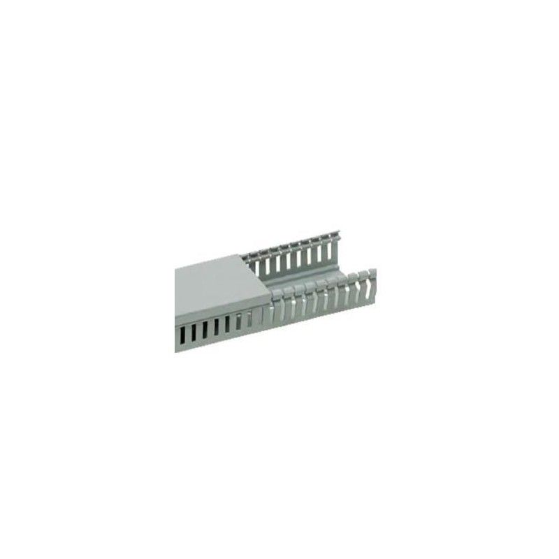 Canal cablu PVC perforat 40X80MM 2M/BUC, gri - Canalux