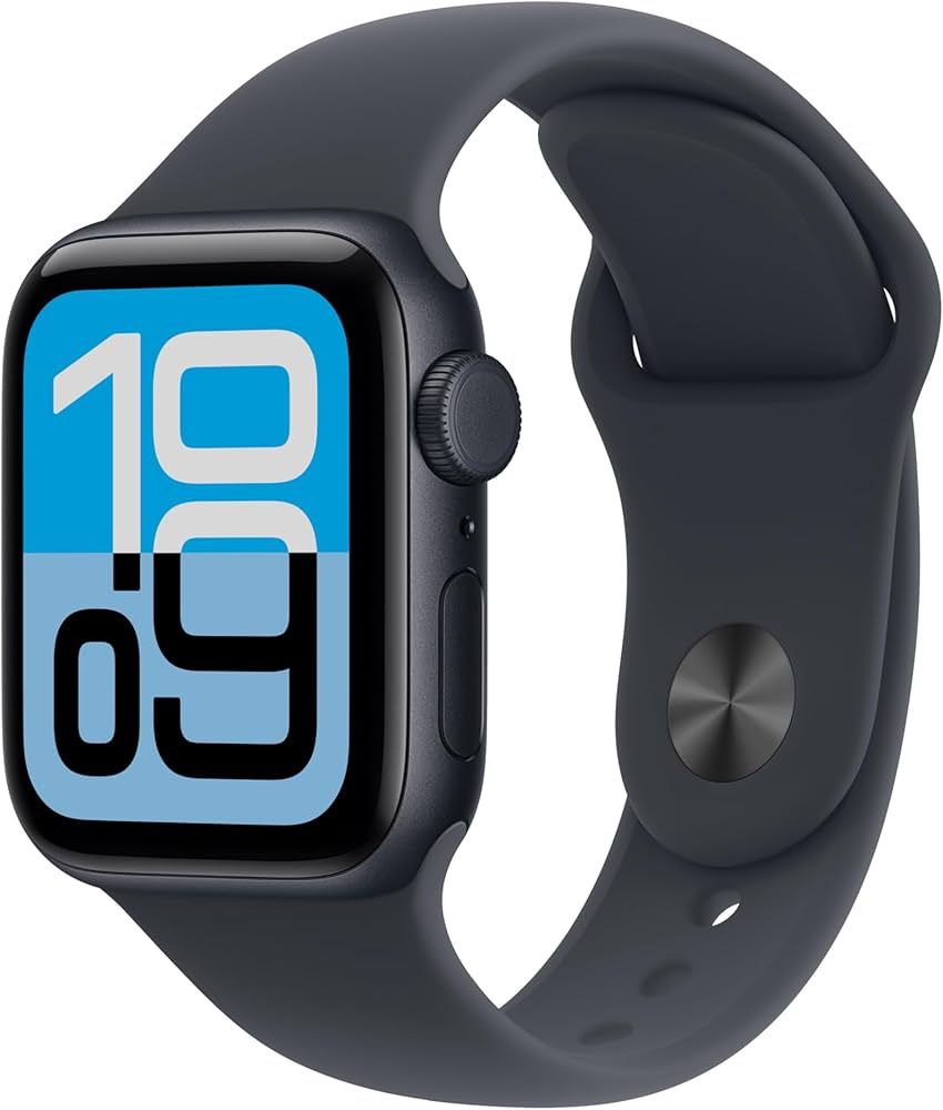 Apple Watch SE 3 GPS + Cellular 40mm Carcasă din aluminiu Midnight cu brățară Sport Midnight - S/M