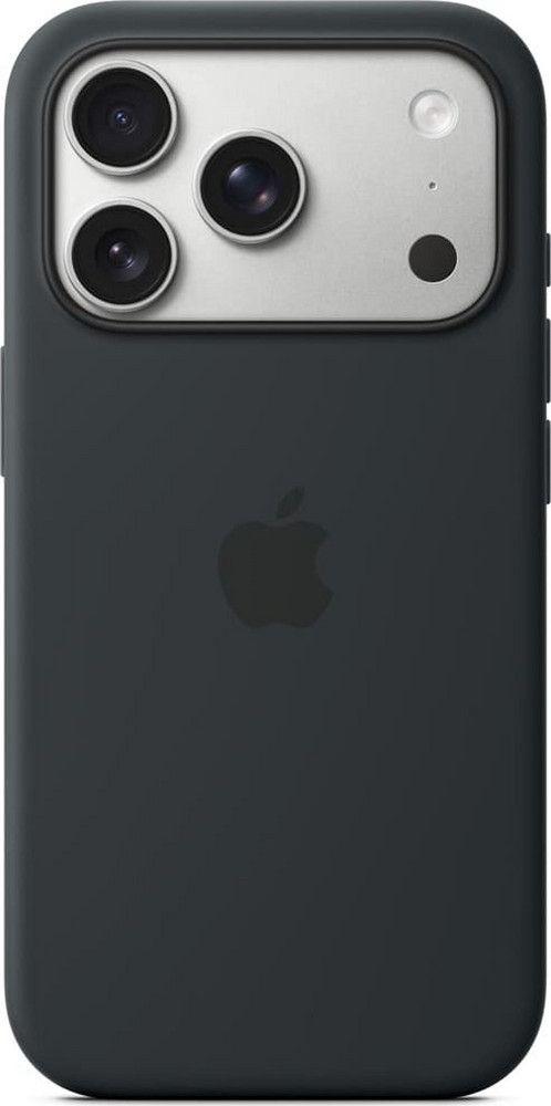 Black silicone case iPhone 17 Pro with MagSafe