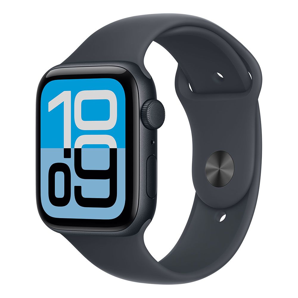 Apple Watch SE 3 Cellular 44mm Midnight Aluminium Case with Midnight Sport Band - S/M