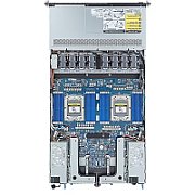 Server GIGABYTE R183-Z93, Rack 1U, fara procesor, 2 x AMD socket SP5  max 300 W, fara memorie, 4 x LFF, Fara, 2 x 1600 W