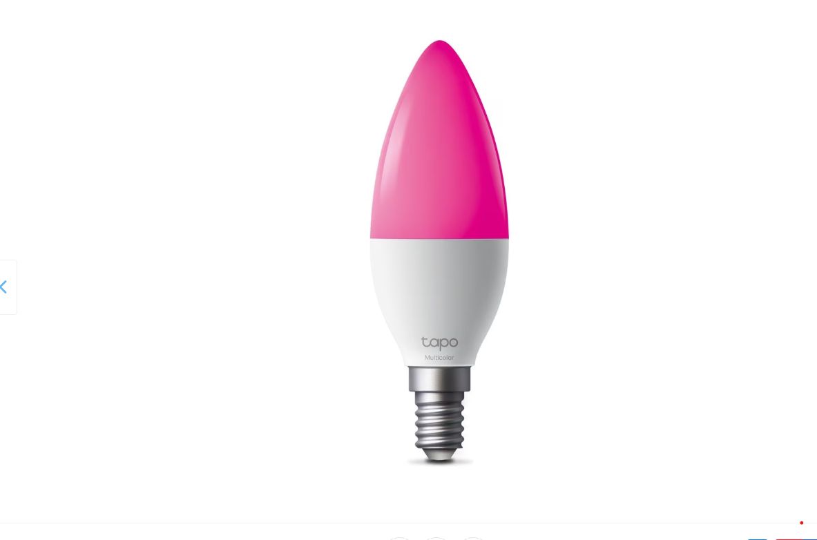 Smart Light Bulb, Multicolor SPEC: B38 bulb, E14 base, 220~240 V, 50/60 Hz, 8.6W, 16 Million Colors, 2500K-6500K, Brightness: 470 lm(Default 2700K), 40W Equivalent, Beam angle 260°, Lifetime Up to 25,000hrs, ERP:F, 2.4 GHz Wi-Fi, Bluetooth (Can be control via Bluetooth locally) FEATURE: Multicolor