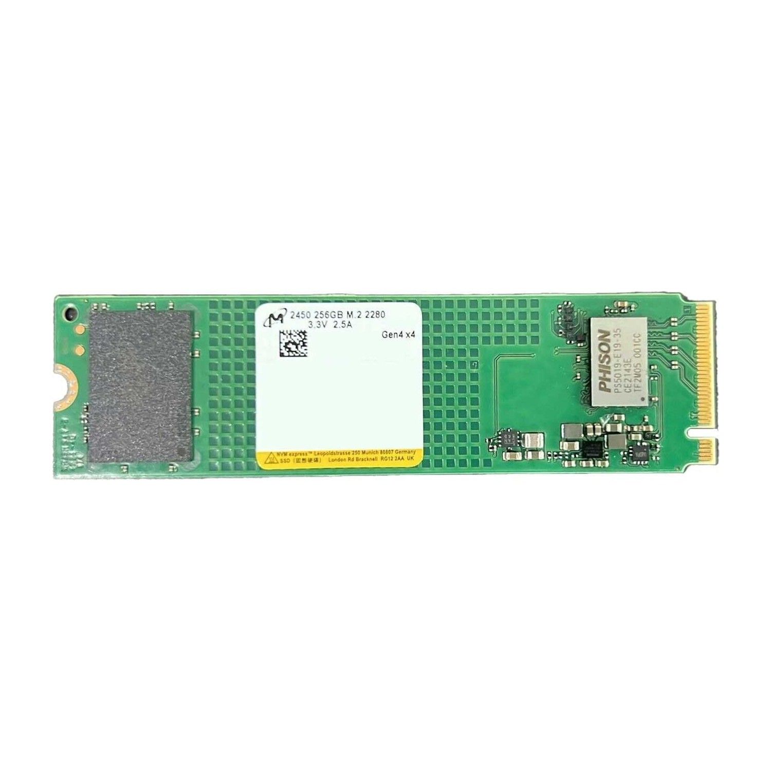 SSD Micron 2450 256 GB PCIe 4.0 x4 M.2 2280