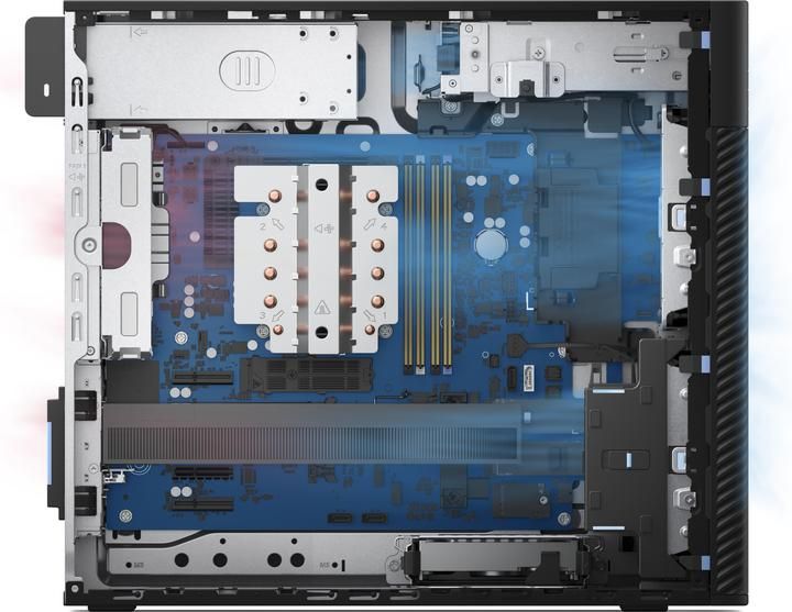Desktop PC Dell M83J1 Pro Max Tower, Intel Core Ultra 7 - 265 (20 C / 20 T, 1.8 GHz - 5.3 GHz, 30 MB cache), 32 GB RAM, 1 TB SSD, Fara unitate optica, nVidia RTX 2000 Ada 16 GB, 500 W, Windows 11 Pro