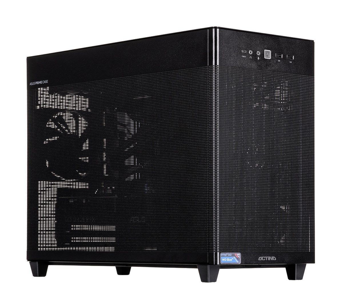 Desktop PC Actina KOMACNGIP0510, AMD Ryzen 5 9500 (6 C / 12 T, 3.8 GHz - 5 GHz), 32 GB RAM, 1 TB SSD, AMD RX 9060 XT 16 GB, Fara sistem de operare