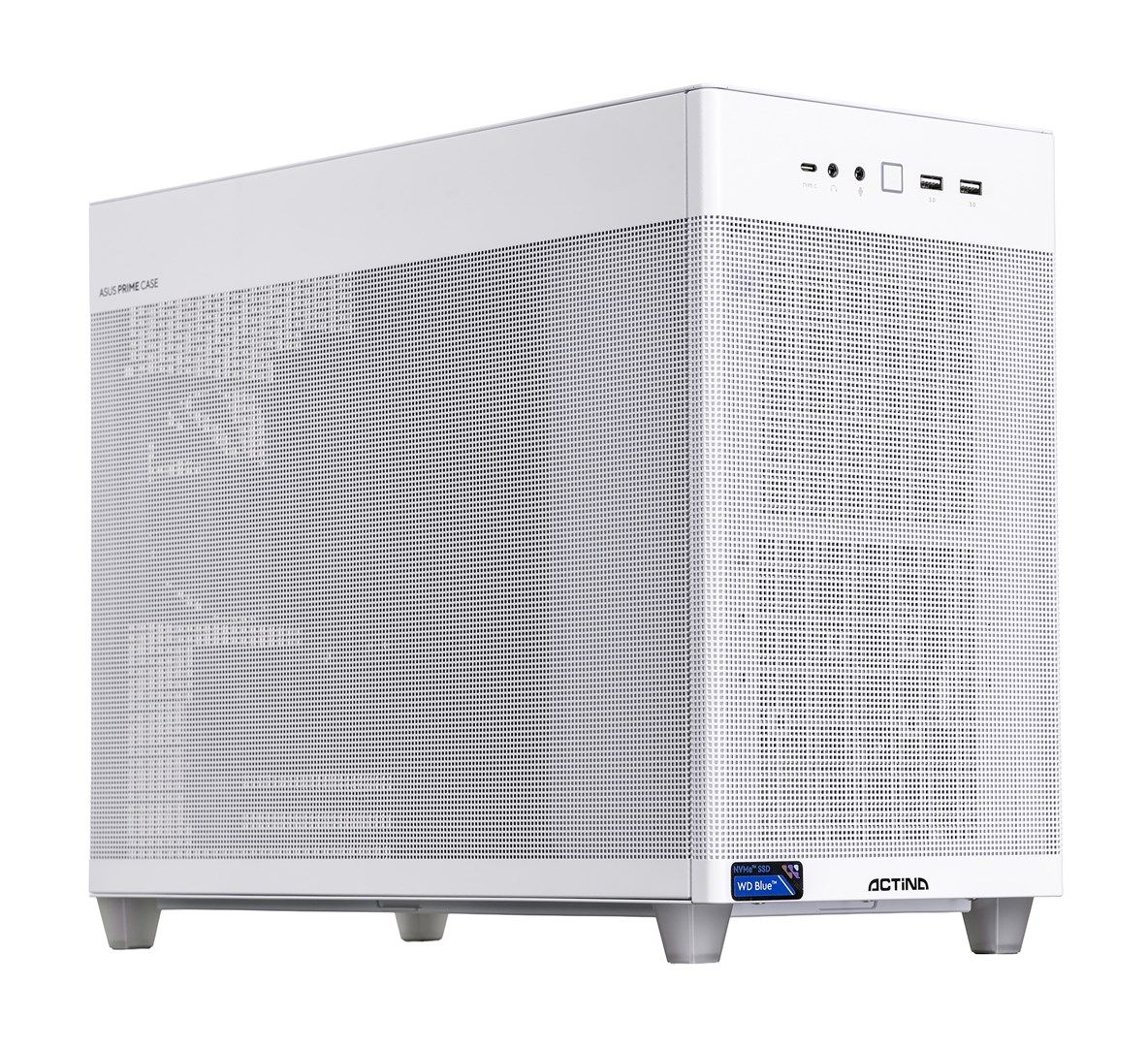 Desktop PC Actina KOMACNGIP0522, AMD Ryzen 7 7800X3D (8 C / 16 T, 3.3 GHz - 5.0 GHz), 32 GB RAM, 1 TB SSD, NVIDIA GeForce RTX 5070 Ti 16 GB, Fara sistem de operare