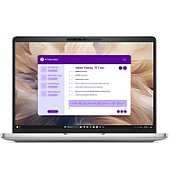 Laptop Dell Pro 13 Plus PB13250 9GXN9, 13.3 inch 1920 x 1200, Intel core ultra 7 268V (8 C / 8 T, 2.2 GHz - 5.0 GHz, 12 MB cache, 17 W), 32 GB LPDDR5X, 512 GB SSD, Intel Arc Graphics, Windows 11 Pro, Tastatura Nordic, Silver
