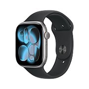 Apple Watch S11 Cellular 42mm Space Grey Aluminium Case with Black Sport Band - M/L