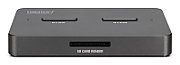 USB-C 3.2 Gen2 Docking Station for M.2 Duo NVMe SSDs and SATA (max. 2x 4 TB) with SD-Express 7.1 card reader (max. 2 TB)  black