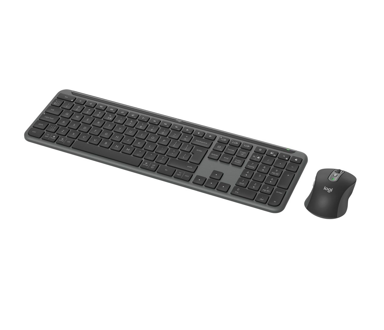 Logitech 920-012490  Wireless  RF Wireless + Bluetooth  Scissor key switch  QWERTY  Graphite  Mouse included