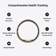 Ultrahuman Ring Air - Smart Ring, Charger, USB Cable / Size-12- Brushed_Rose_Gold