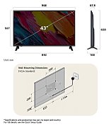 LG 43QNED70A6A TV 109.2 cm (43 ) 4K Ultra HD Smart TV Wi-Fi Black