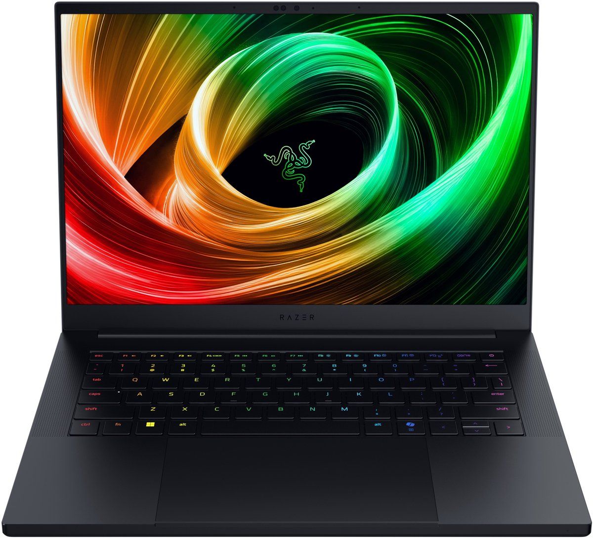 Laptop Razer Blade 14 RZ09-05306ES3-R3E1, 14 inch 2880 x 1800, AMD Ryzen AI 9 - 365 (10 C / 20 T, 2.0 GHz - 5.0 GHz, 24 MB cache, 28 W), 32 GB LPDDR5X, 1 TB SSD, nVidia GeForce RTX 5070, Fara sistem de operare, Tastatura International, Negru