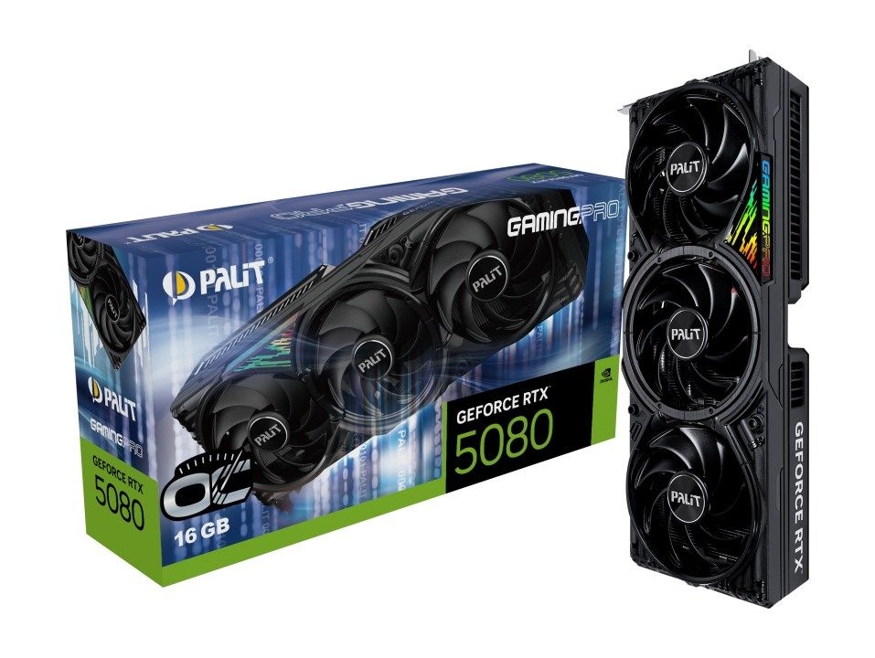 Placa video Palit GeForce RTX 5080 GamingPro OC 16 GB GDDR7 256 bit