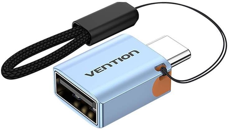 Adapter OTG USB 3.1 Vention USB-C do USB-A ze smyczą  stop aluminium