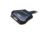 ATEN CS22D-AT switch-uri pentru tastatură, mouse și monitor (KVM) Negru