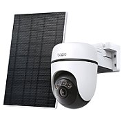 Solar-Powered Pan/Tilt Security Camera Kit SPEC:3K 5MP (2880×1620), 2.4 GHz, 6700mAh rechargeable lithium-ion battery,  Solar panel (5.2V, 2.5W) FEATURE: Pan/Tilt,  Non-Stop Power, Smart Detection and Notifications (motion, people, pets, cars),AI Tracking, Color Night Vision, Sound and Light Alarm