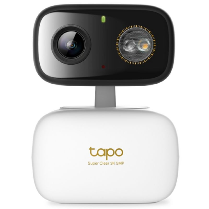 Indoor/Outdoor Pan/Tilt Security Wi-Fi Camera SPEC:3K 5MP (2880x1620), 2.4 GHz, Horizontal 360º FEATURE: Pan/Tilt, Smart AI Detection and Notifications (motion, people, pets, cars), Motion Tracking, Sound and Light Alarm, Remote Control, Two-Way Audio, Voice Control (Works with Google Assistant