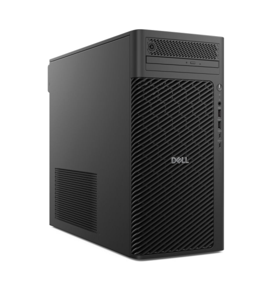 Desktop PC Dell Pro Max T2 FCT2250 Tower, Intel Core Ultra 7 - 265 (20 C / 20 T, 1.8 GHz - 5.3 GHz, 30 MB cache), 16 GB RAM, 512 GB SSD, Fara unitate optica, Intel Graphics, 1500 W, Ubuntu Linux