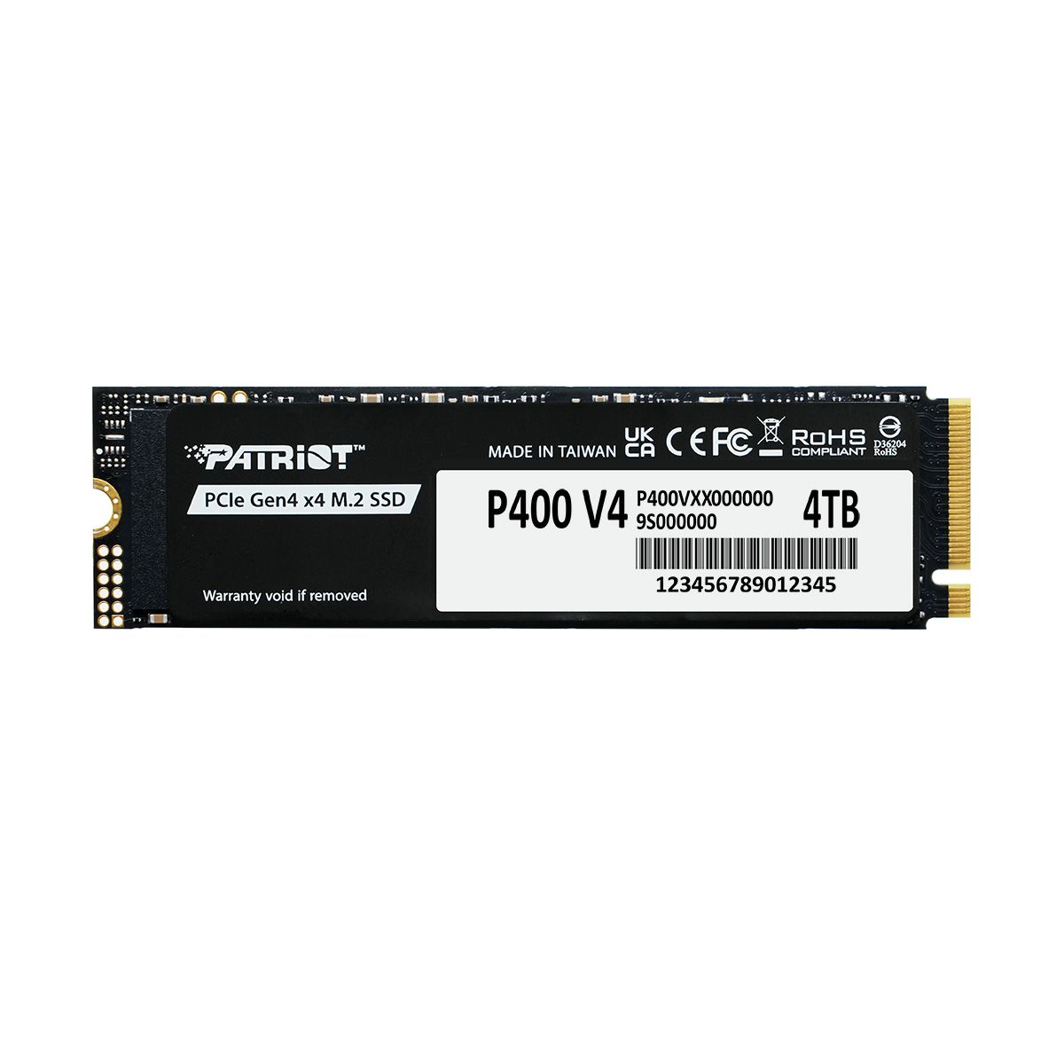 SSD PATRIOT P400 V4 4 TB PCIe 4.0 x4 M.2 2280
