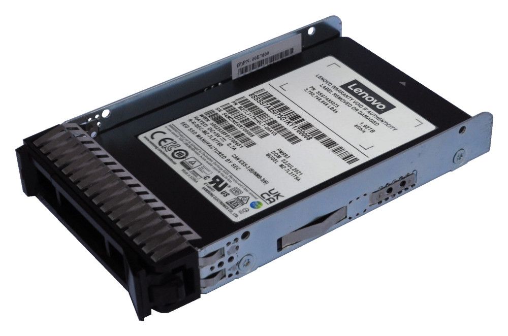 SSD server Lenovo ThinkSystem LFF Multi Vendor 960 GB, 2.5 inch, SATA 6G, V-NAND TLC, 4.0 DWPD, caddy Lenovo LFF