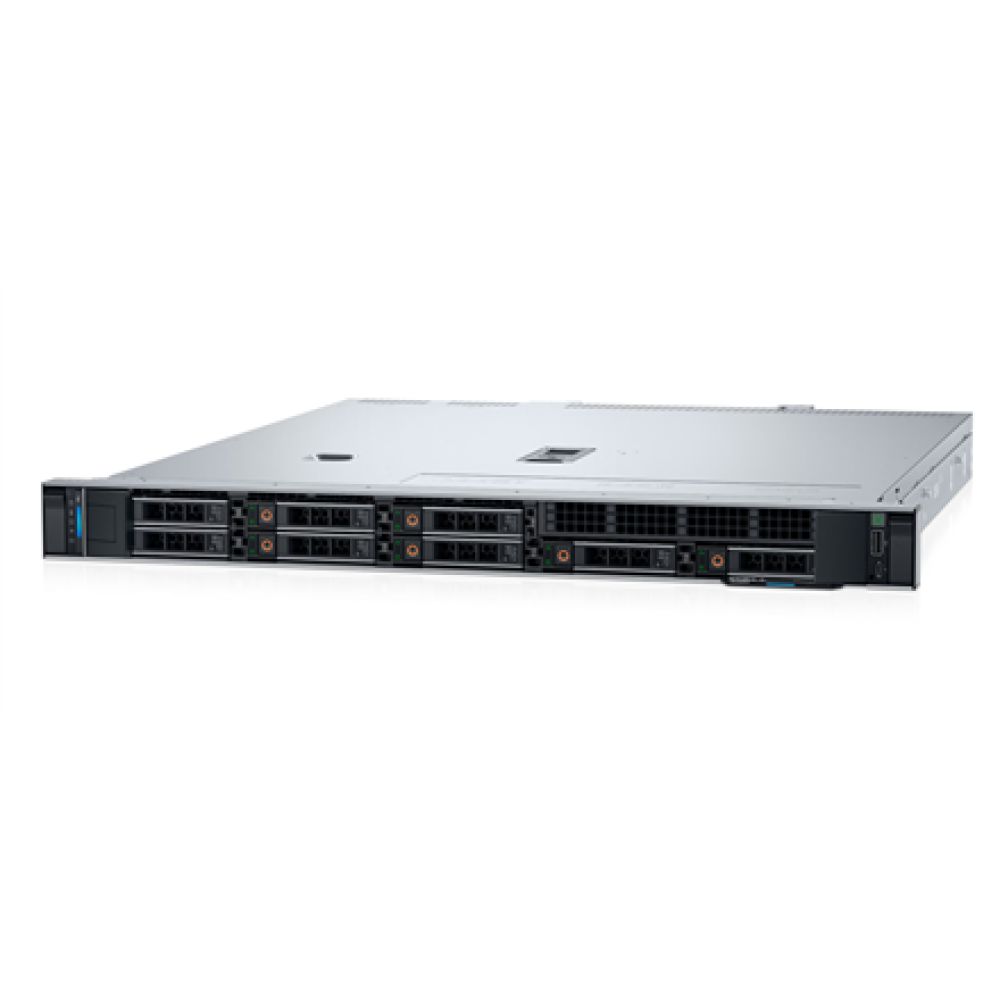 Server DELL PowerEdge R360, Rack 1U, Intel Xeon 6325P (4 C / 4 T, 3.50 GHz - 5.20 GHz, 12 MB cache, 55 W), 16 GB DDR5 ECC, 1 x 1.2 TB HDD, 4 x LFF, DELL PERC H355, Fara, 700 W