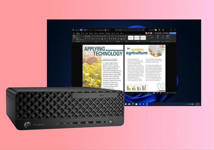 Desktop PC HP EliteDesk 8 SFF G1i, Intel 235 (14 C / 14 T, 2.9 GHz - 5 GHz, 24 MB cache), 16 GB RAM, 512 GB SSD, Intel Graphics, 280 W, Windows 11 Pro