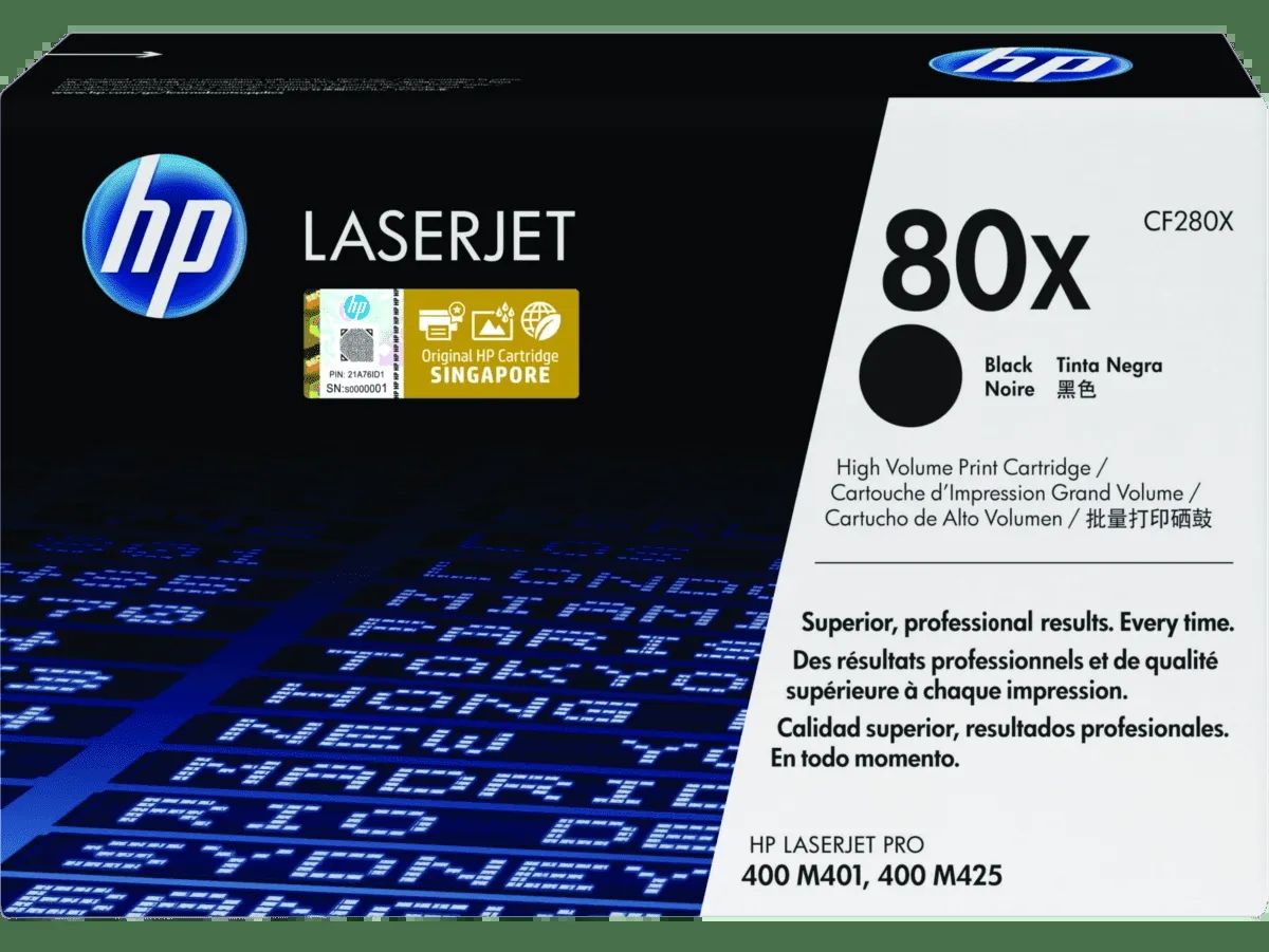HP CONTRACT Cartridge No 80X HP80X HP 80X Black Schwarz (CF280XC)