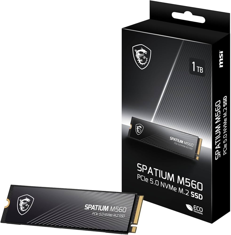 SSD MSI SPATIUM M560 1 TB PCIe 5.0 x4 M.2 2280