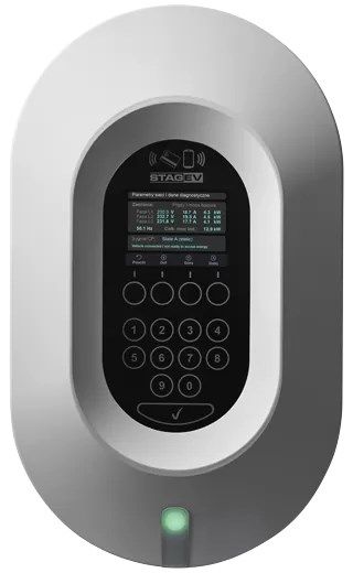 STAG EV STAG-EV-WB-11KW - Car battery charger 230/400 V AC (L-N / L-L)  3-phase Graphite  White (without charging cable)