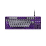 Tastatura gaming mecanica cu fir Fury Kanabo K2 TKL (80%), iluminare, lungime cablu 160cm, gri-violet