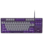 Tastatura gaming mecanica cu fir Fury Kanabo K2 TKL (80%), iluminare, lungime cablu 160cm, gri-violet