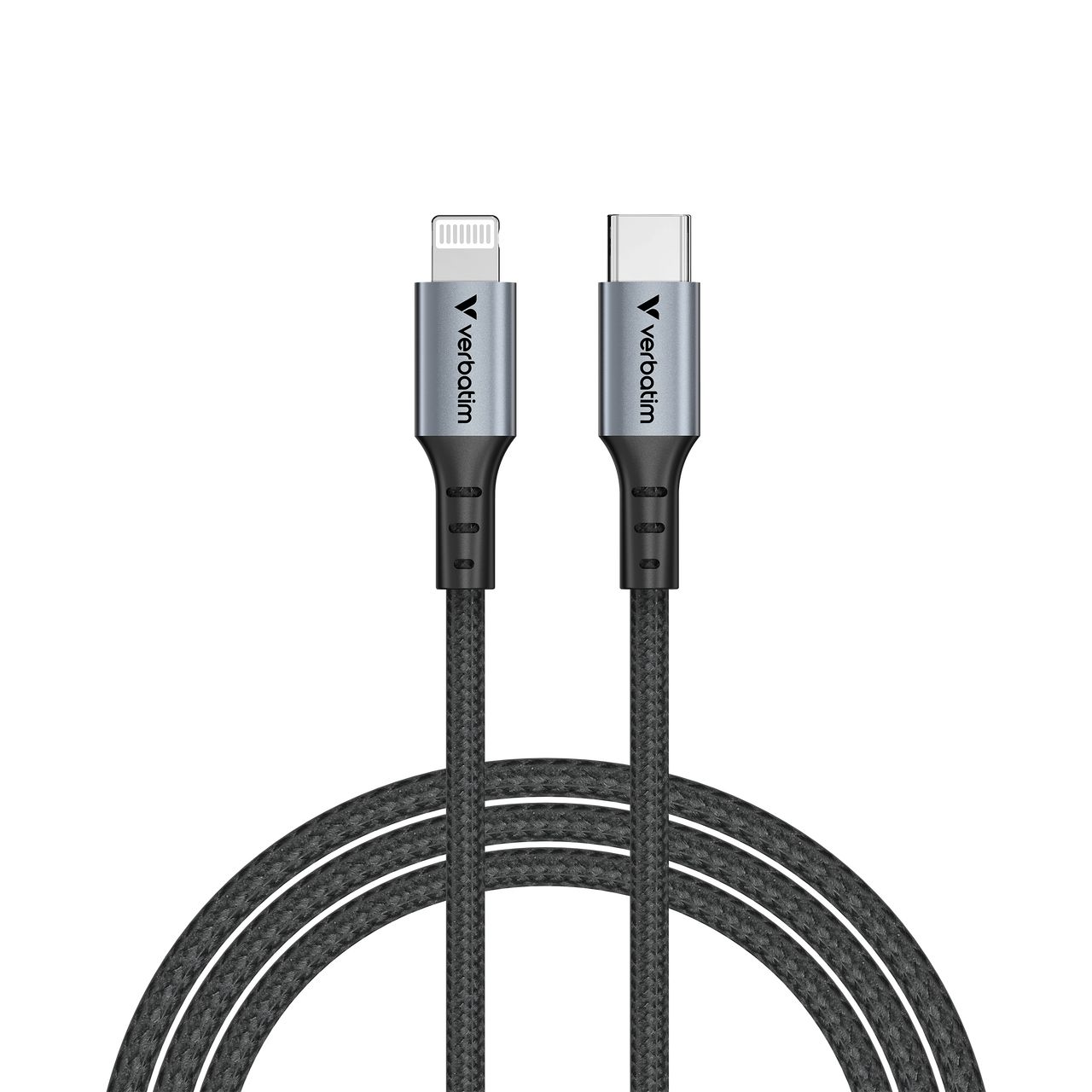 Cablu Fast Charging USB-C to Lightning Verbatimcompatibil Apple,18W, 120cm, PD 3.0, up to 480Mbps