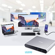 ATEN US3310 switch-uri pentru tastatură, mouse și monitor (KVM) Argint
