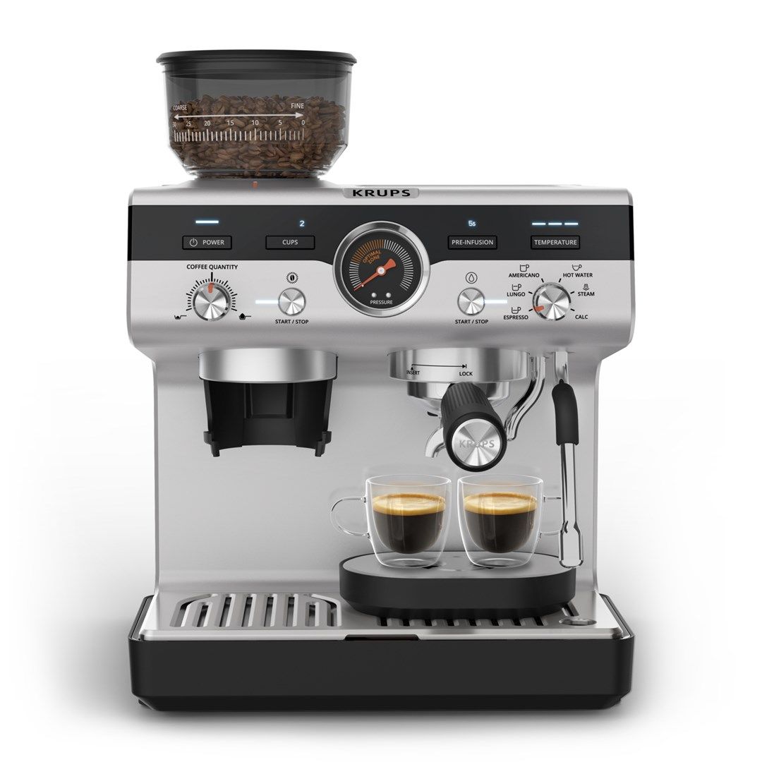 Krups XP801T Precision Espresso Machine  black/silver
