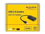 DeLOCK 64225 Serial Converter/Repeater/Isolator USB 2.0 Black (64225)