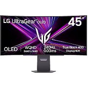 Monitor LG 44.5  45GX900A-B.AEU, Curvature: 800R, Diagonal (inch): 44.5, Diagonal (cm): 113, Aspect ratio: 21:9, Panel: OLED, Resolution: 3440x1440, Refresh Rate: 240Hz, Response time GtG: 0.03ms, Brightness (max): 275 cd/m², Contrast (static) : 1.5M:1, Viewing angle: 178/178, Color Gamut Type