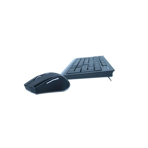 MediaRange Wireless keyboard and 5-button optical mouse set, QWERTY (UK), black