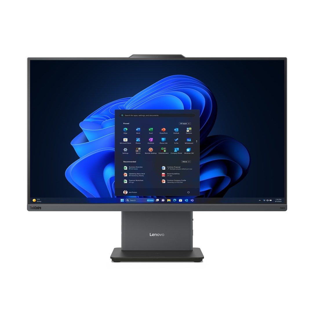 All-In-One lenovo Intel SoC 12SB004EPB, 27 inch 1920 x 1080 pixeli, Intel 210H (8 C / 12 T, 1.6 GHz - 4.8 GHz, 12 MB cache), 16 GB DDR5, 512 GB SSD, Intel Intel Graphics, Windows 11 Pro Versiune OS 64 bit - Polish / English, Gri