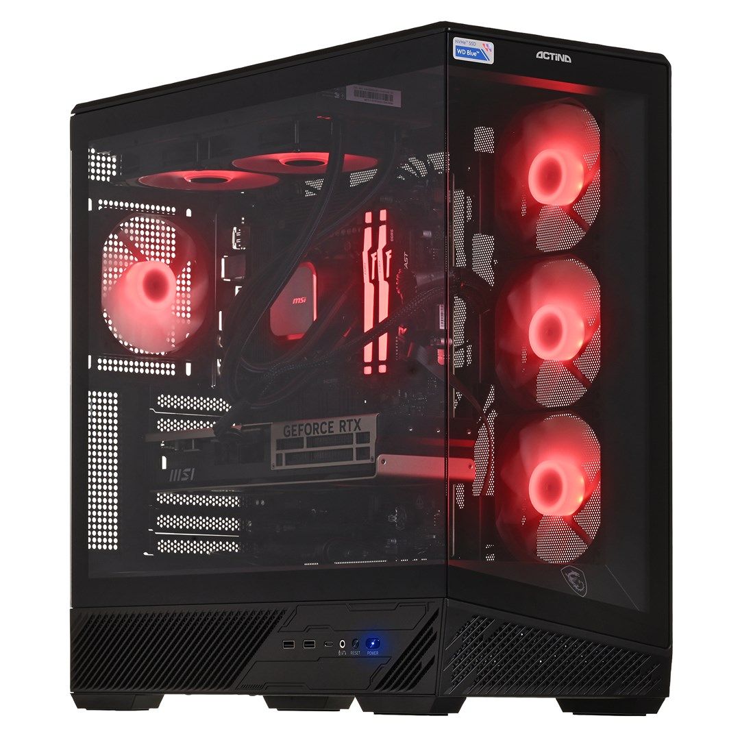 Desktop PC Actina, AMD 9950X3D (16 C / 32 T, 4.3 GHz - 5.7 GHz), 32 GB RAM, 1 TB SSD, Nvidia GeForce RTX 5080 16 GB, Windows 11 Home